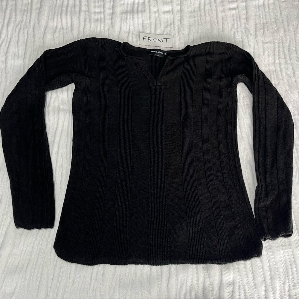 Split Neck Sweater - image 4